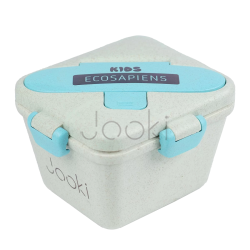 Ланч бокс "Ecosapien Kids" из экоматериала, бирюзовый 750 мл.