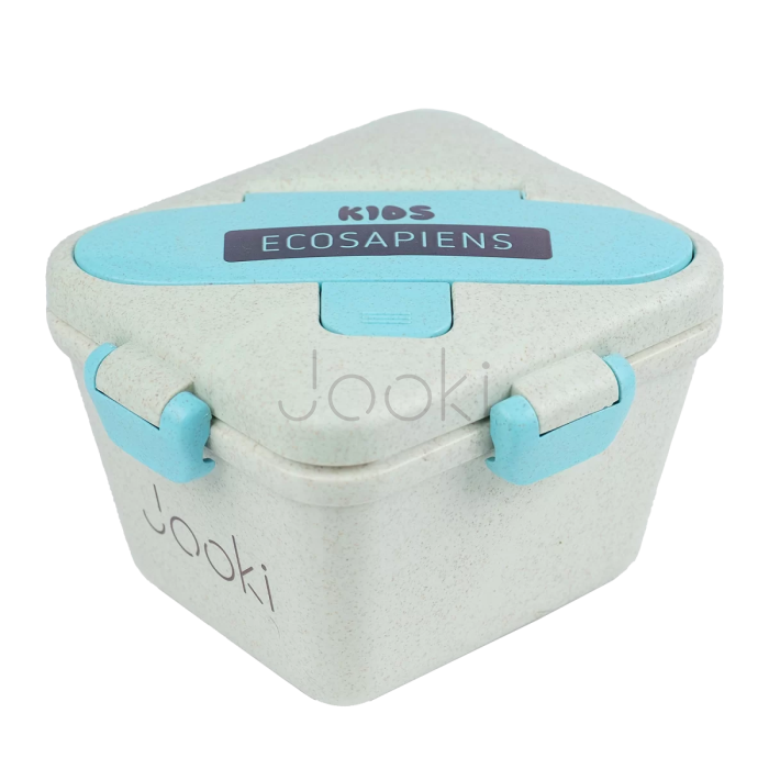 Ланч бокс “Ecosapien Kids” з екоматеріалу, бірюзовий 750 мл.