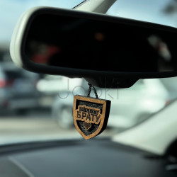 Ароматизатор в авто, из дерева, ручной работы "Брату"