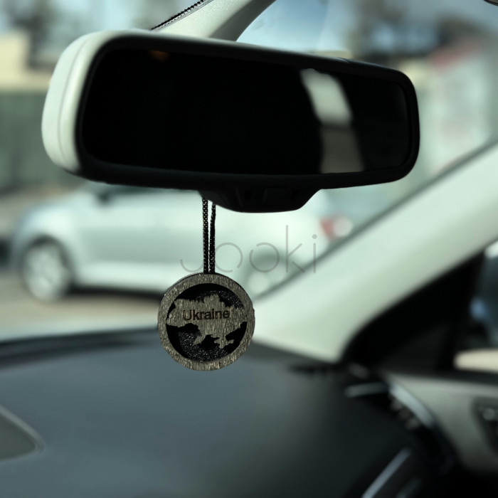 Ароматизатор в авто, из дерева, ручной работы "Ukraine"