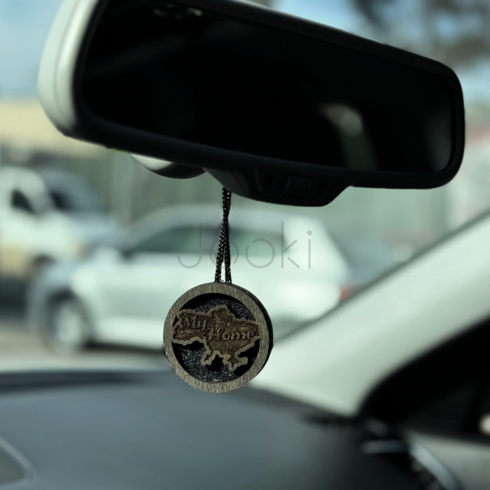 Ароматизатор в авто, з дерева, ручної роботи "My home"