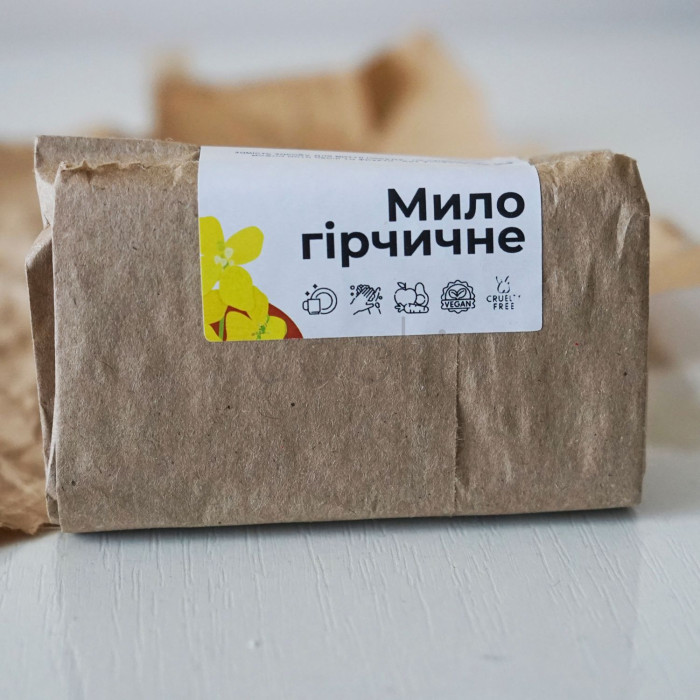 Хозяйственное горчичное мыло для мытья вощанок и посуды