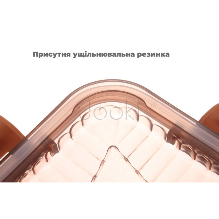 Ланч бокс 3-х секционный, розовый, 1500 мл