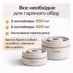Термоланчбокс Моннаду 4 уровня в термочехле