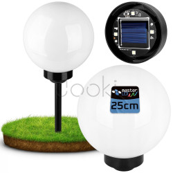 Набор садовых LED-шаров на солнечной батарее 20/25/30 см, 3 шт.