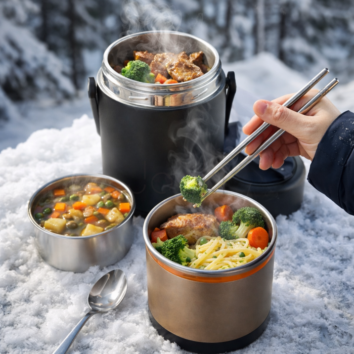 Термос для їжі LunchKing 1,9 л з двома сталевими контейнерами