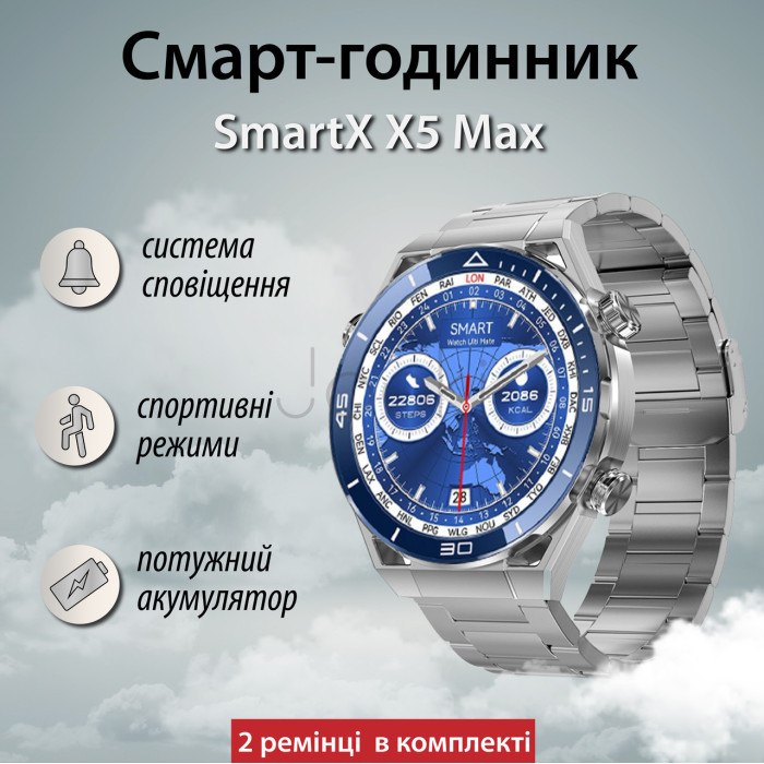 Смарт часы мужские водонепроницаемые умные часы с nfc часы для измерения давления Серый Проверенное качество Jooki