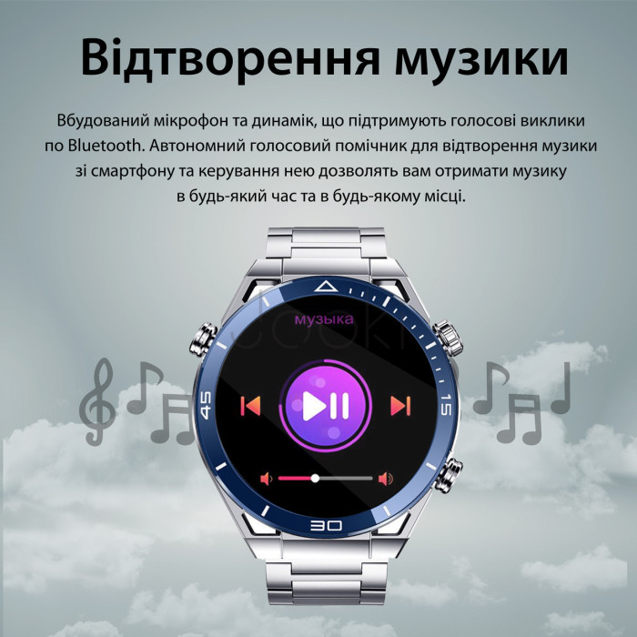 Смарт часы мужские водонепроницаемые умные часы с nfc часы для измерения давления Серый Проверенное качество Jooki