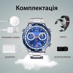 Смарт часы мужские водонепроницаемые умные часы с nfc часы для измерения давления Серый Проверенное качество Jooki