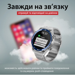 Смарт часы мужские водонепроницаемые умные часы с nfc часы для измерения давления Серый Проверенное качество Jooki