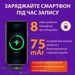 Петличні мікрофони набір з 2 шт K9 для iOS и Android, чорний HP176091  Jooki