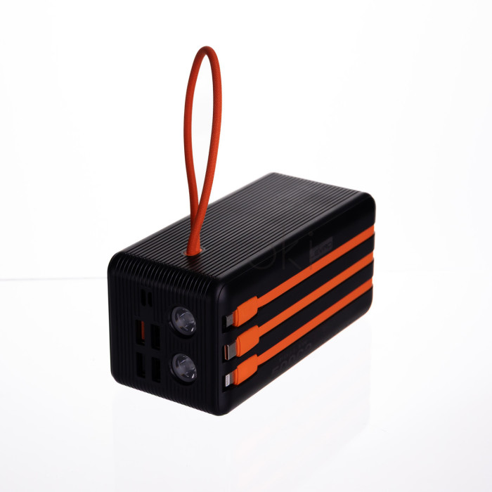 Повербанк зі швидким заряджанням та 3 шнурами 50000 mAh портативний зарядний пристрій powerbank заряджання для телефона HP-N57  Jooki