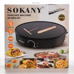 Блинница электрическая Sokany SK-BBQ-842 электроблинница Ø30 см автоматическая блинница для дома профессиональная Твой стильный выбор 