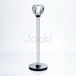 Подсвечник стеклянный Crystal Pillar 27 см на круглой основе HP-7-25