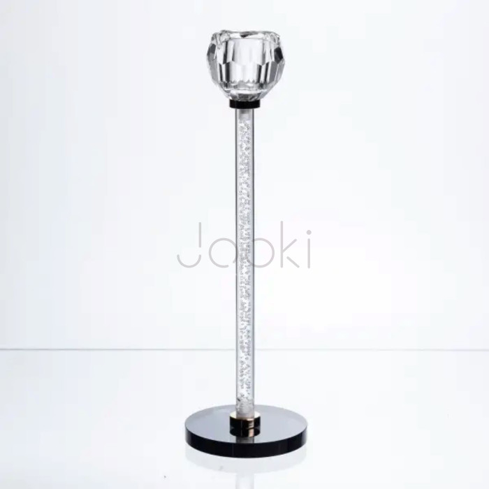Подсвечник стеклянный Crystal Pillar 27 см на круглой основе HP-7-25  Jooki