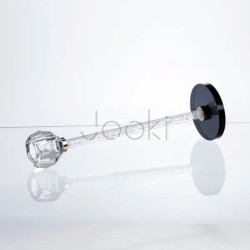 Подсвечник стеклянный Crystal Pillar 27 см на круглой основе HP-7-25  Jooki