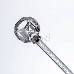 Подсвечник стеклянный Crystal Pillar 27 см на круглой основе HP-7-25  Jooki