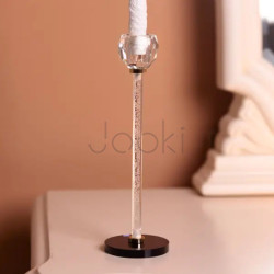 Подсвечник стеклянный Crystal Pillar 27 см на круглой основе HP-7-25  Jooki