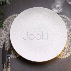 Тарелка сервировочная керамическая 30 см белая Проверенное качество Jooki