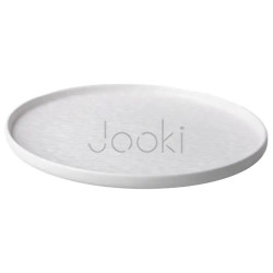 Тарелка керамическая 25 см плоская белая  Jooki 