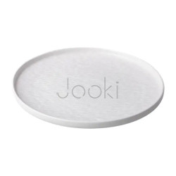 Тарелка керамическая 25 см плоская белая  Jooki 