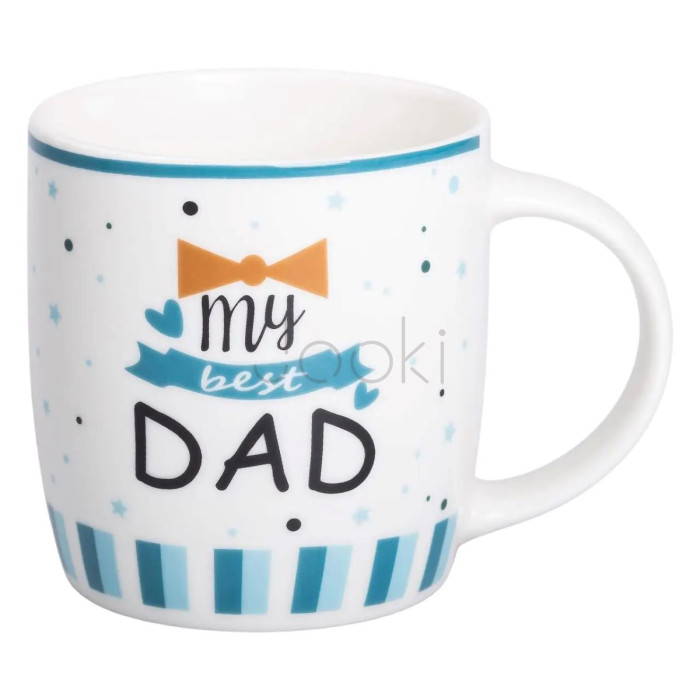 Чашка керамическая с надписями 450 (мл) My best dad Продумано до деталей 