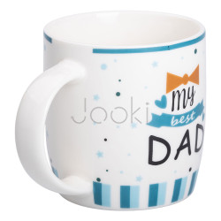 Чашка керамическая с надписями 450 (мл) My best dad Продумано до деталей 