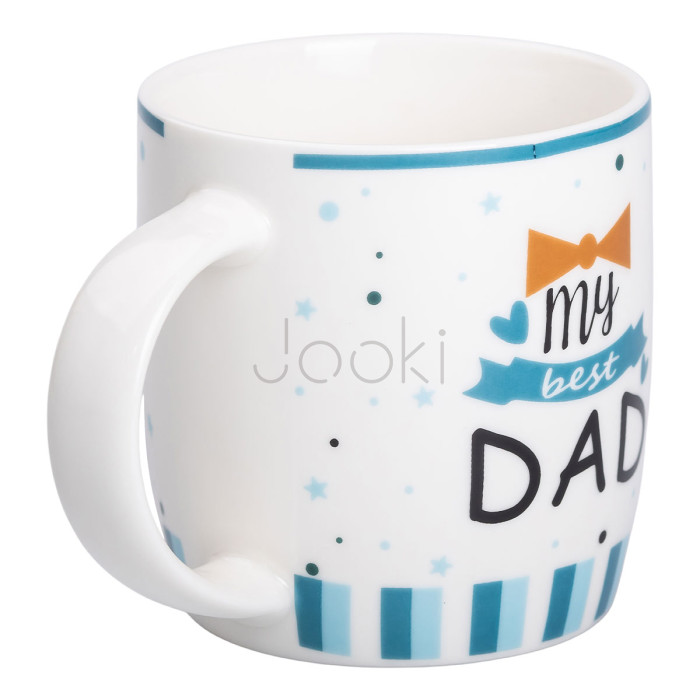 Чашка керамическая с надписями 450 (мл) My best dad Продумано до деталей 