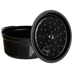 Кокотница чугунная эмалированная 2,5 л, малахит HP-FLG-9 green  Jooki
