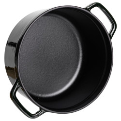 Кокотница чугунная эмалированная 2,5 л, малахит HP-FLG-9 green  Jooki