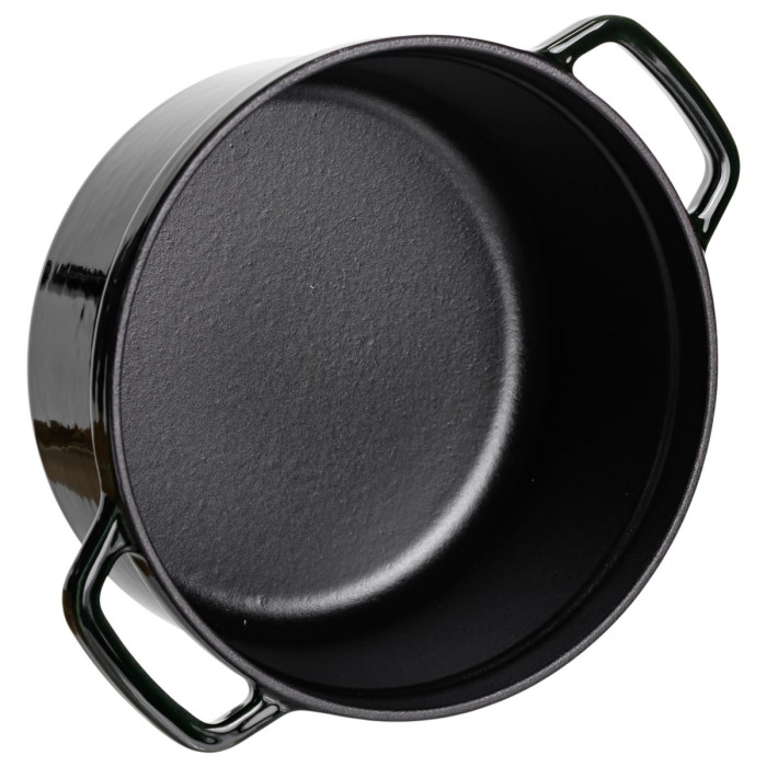 Кокотница чугунная эмалированная 2,5 л, малахит HP-FLG-9 green  Jooki