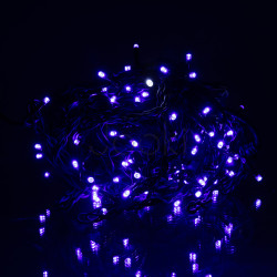 Новогодняя гирлянда уличная Бахрома 6 м 105 LED черный провод Синий 6МBBL  Jooki