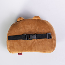 Подушка-підголівник Cookie Bear для подорожей коричневий HP-56-2BR Продумано до деталей 
