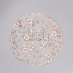 Коврик для сервировки стола Flowers 38 см, бронза HP-36327-12BR