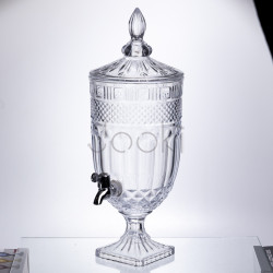 Лимонадница Topaz Crystal 5л с краном HP-19-294 кувшин диспенсер для напитков прозрачный Практическое решение Jooki