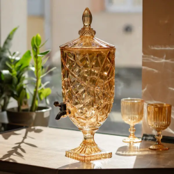 Лимонадниця Amber Ice 5 л із краном для напоїв соку фрешу мохіто HP-19-309  Jooki