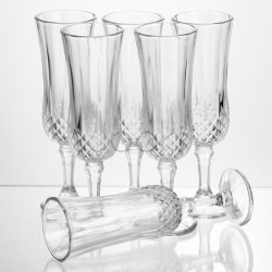 Набор бокалов для шампанского Vintage Crystal 6 штук по 160 мл Yiwu HP-34-72  Jooki