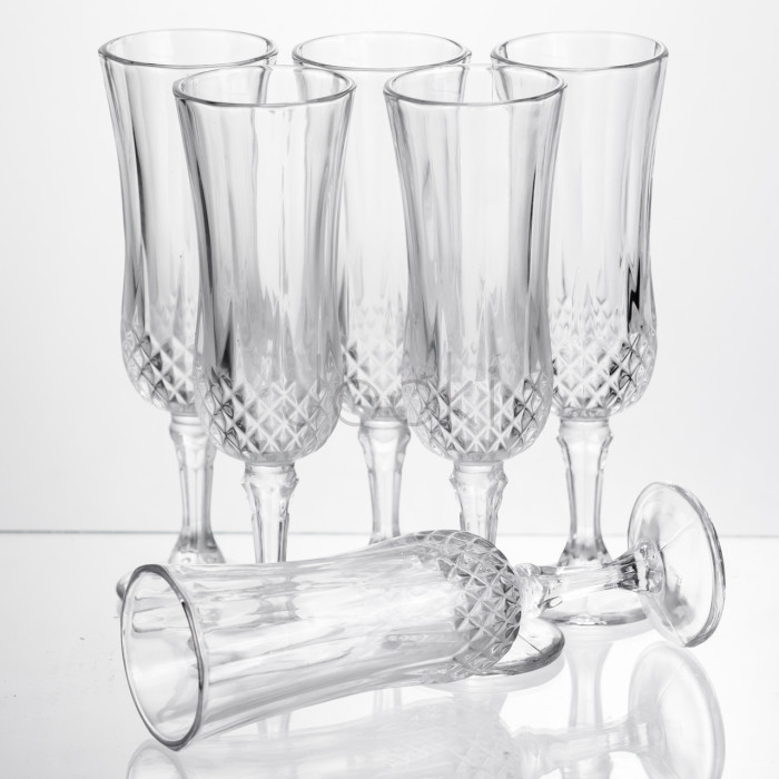 Набор бокалов для шампанского Vintage Crystal 6 штук по 160 мл Yiwu HP-34-72  Jooki