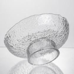 Фруктовница на ножке Ice Textured 20 см с ледяной текстурой стекла Yiwu HP-34-89 Проверенное качество Jooki