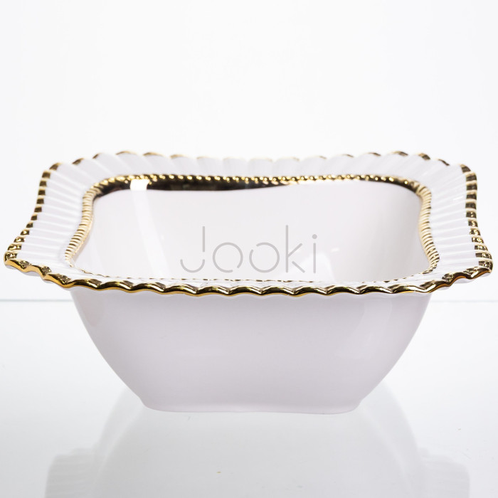 Салатниця порцелянова Ophelia 20*20 см Yiwu AP-16  Jooki
