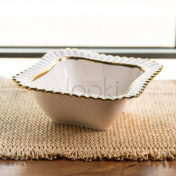 Салатниця порцелянова Ophelia 20*20 см Yiwu AP-16  Jooki
