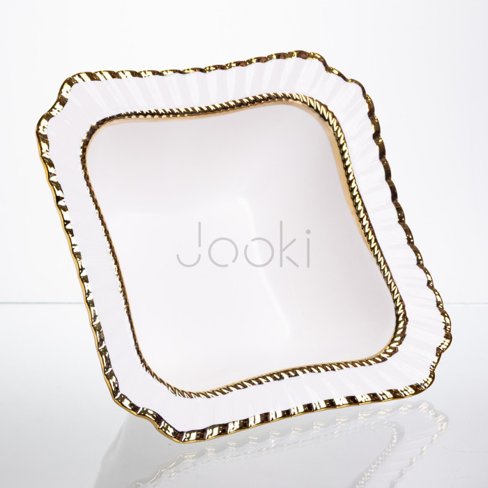 Салатниця порцелянова Ophelia 20*20 см Yiwu AP-16  Jooki