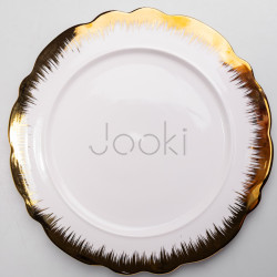 Блюдо сервировочное фарфоровое Golden Eye 30,5 см Yiwu DD26-26 Практическое решение Jooki