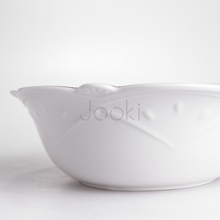 Салатница круглая фарфоровая Pearl 20,5 см Yiwu HP-HK-C24 Продумано до деталей 
