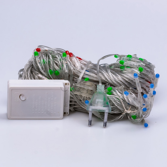 Гірлянда штора 3х2 м 144 LED світлодіодна мідний провід 16 ниток ZWM2320LEDML  Jooki