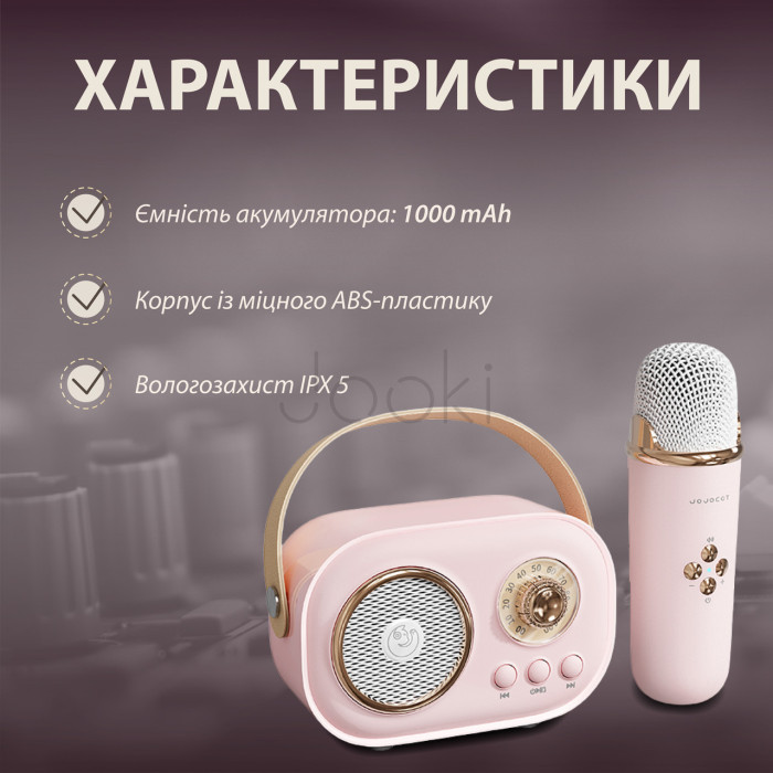 Колонка з мікрофоном блютуз акустика бездротова колонка для телефону Функціональність Jooki