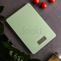Ваги для кухні Sokany до 5 кг електронні на батарейках Зелені Jooki SK-19027GR Для комфорту кожного дня 