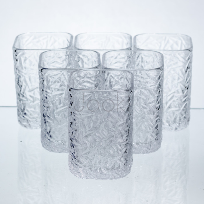 Набор стаканов для напитков Matrix Glass 6 штук по 195 мл HP-17-42 Надежный выбор Jooki