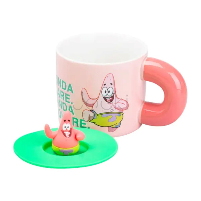Чашка порцелянова з кришкою "Патрік Стар" 400 мл Patrick Star HP7216P  Jooki