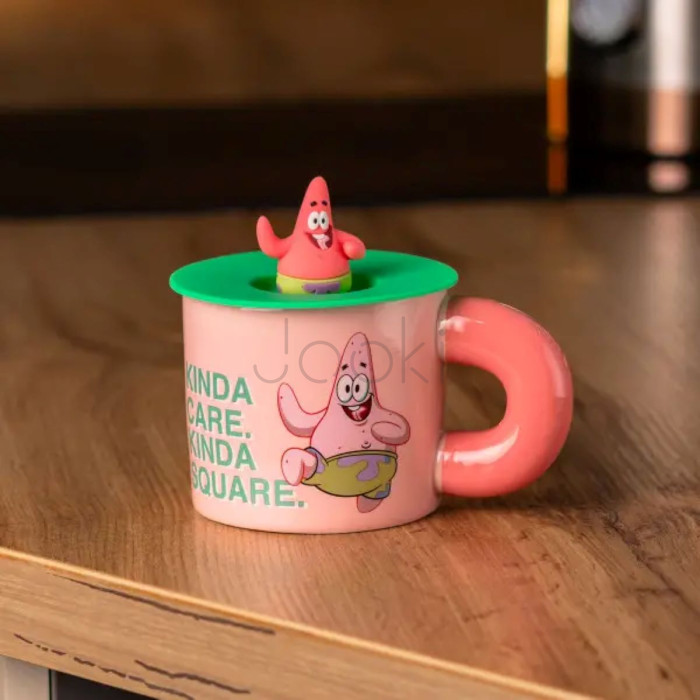 Чашка порцелянова з кришкою "Патрік Стар" 400 мл Patrick Star HP7216P  Jooki